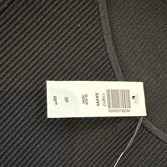 Black Ribbed Tube Top - Picture 3 of 3